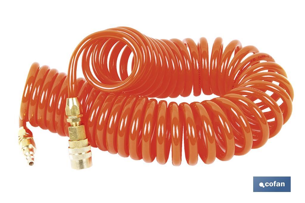 ESPIRAL 7,5MTS. R-1/4&quot; MANGUERA AIRE 6,5X10