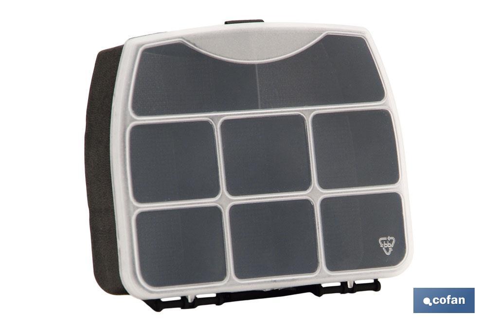 ESTUCHE 7 COMPARTIMENTOS 120 x 100 x 30 mm