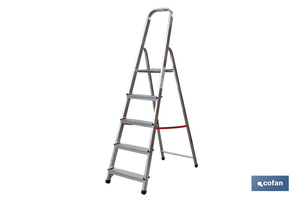ESCALERA ALUMINIO 3 PELDAÑOS Y 0,65 MTS ALT. UTIL