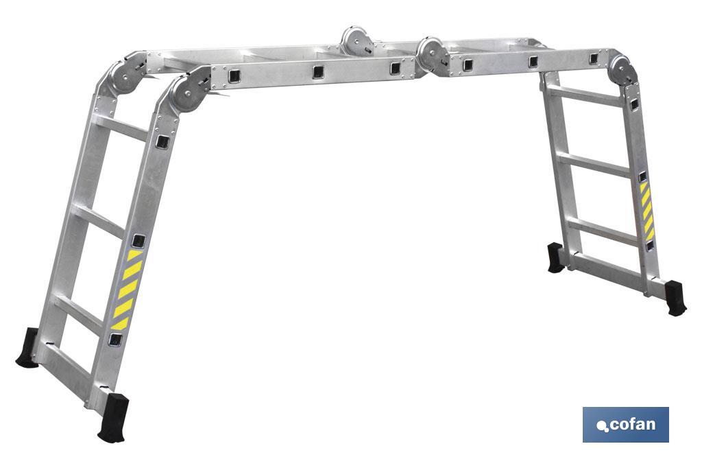 ESCALERA MULTIUSOS ALUMINIO 4x3 PELDAÑOS Y 3,25 MTS