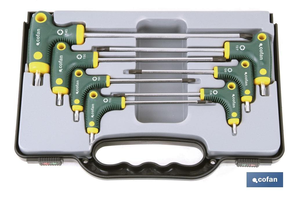SET DESTORNILLADOR &quot;T&quot; 7 PCS TORX
