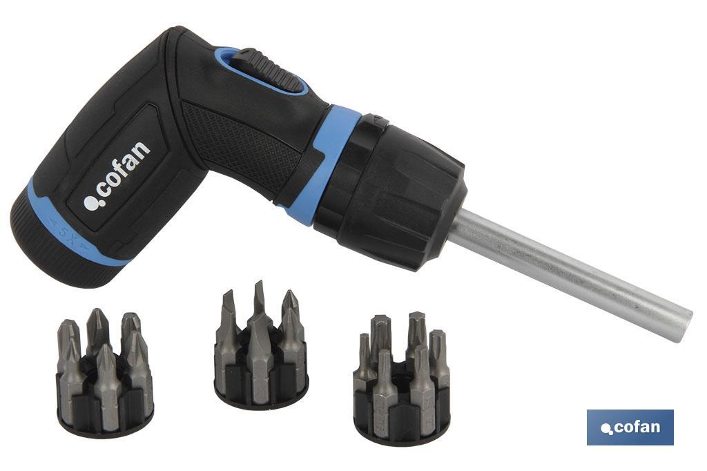 SET DESTORN. CARRACA &quot;T&quot; 19 PCS CONVERTER &quot;5:1 VELOC.&quot;