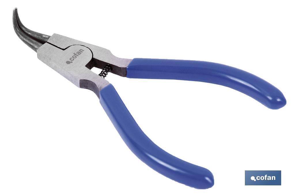 ALICATES CIRCLIP EXTERIOR CURVO MEDIDA 125 MM