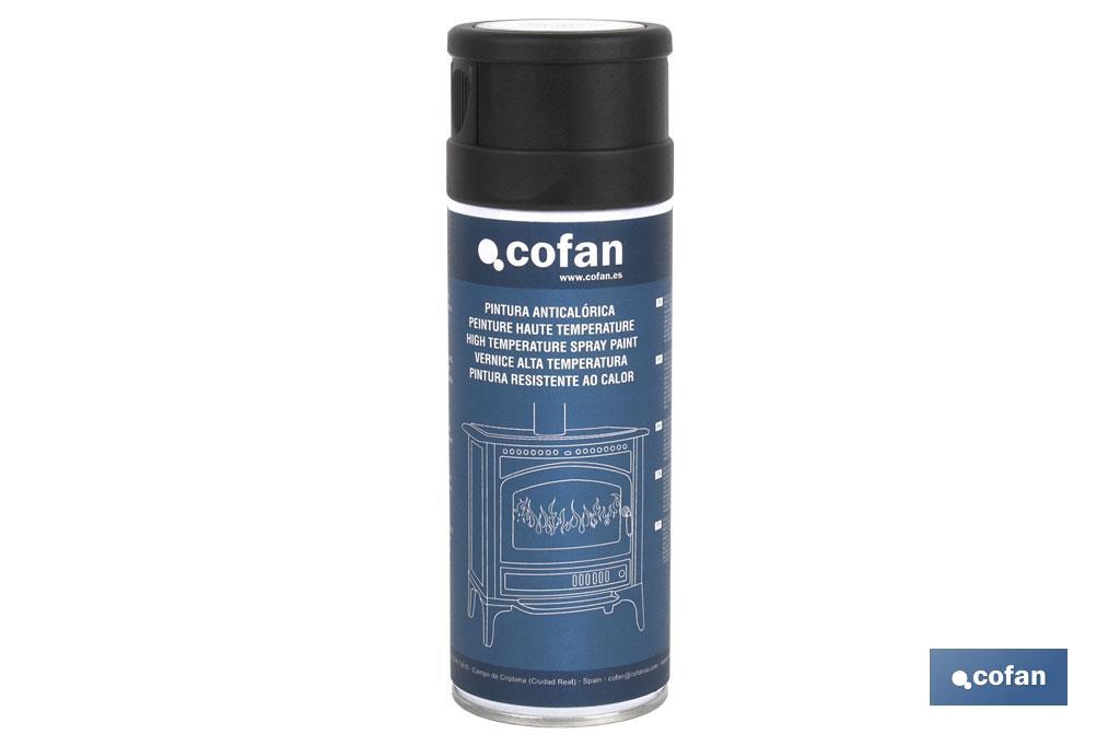 PINTURA ANTICALORICA NEGRA. 400ML
