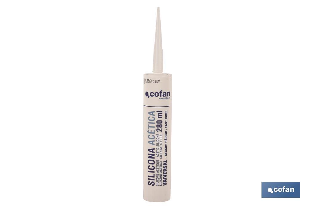 SILICONA ACÉTICA UNIVERSAL 280ML &quot;TRANSLÚCIDO&quot;
