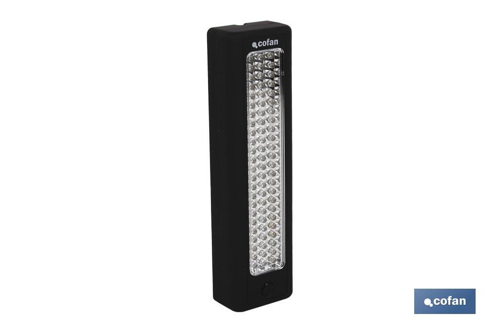 LÁMPARA 72 LED RECTANGULAR IMÁN / GANCHO