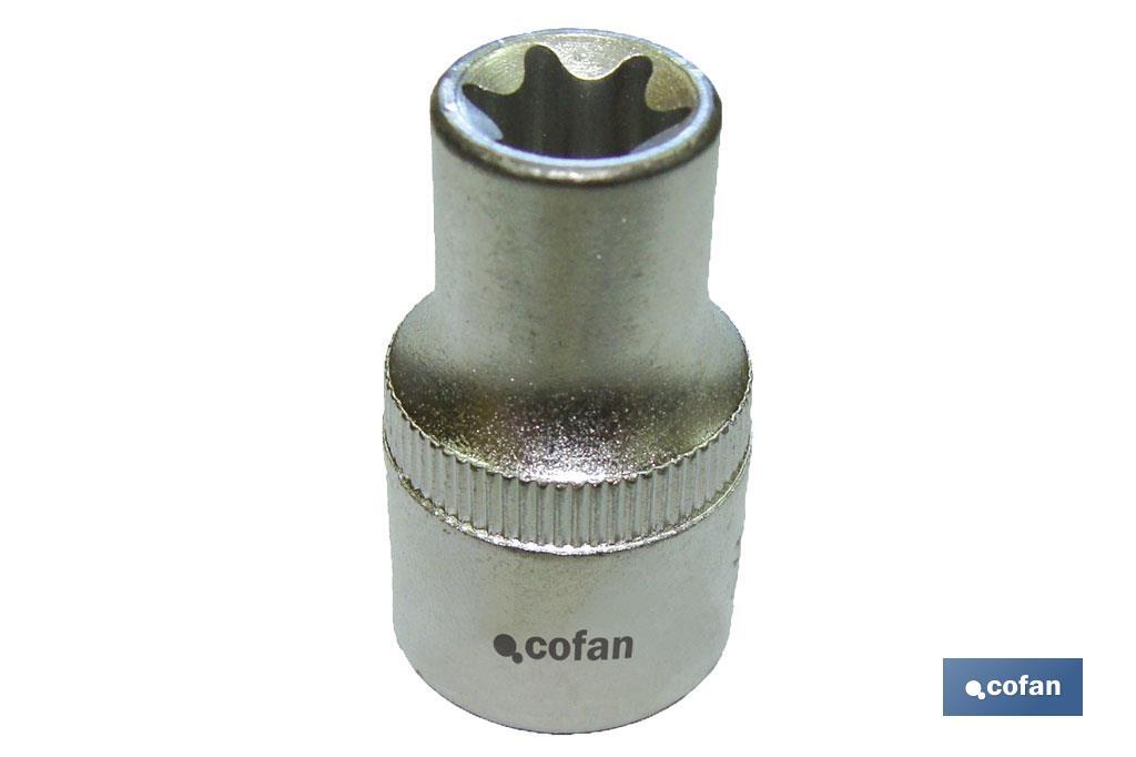 LLAVE DE VASO 1/2&quot; TORX HEMBRA T-22