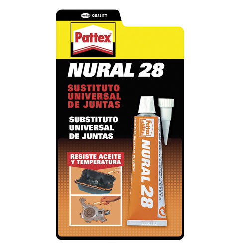 SUSTITUTO UNIVERSAL DE JUNTAS Nural 28 Naranja (Tubo 40 ML)