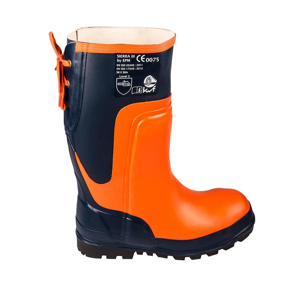 BOTAS SEGURIDAD ANTICORTE GOMA MOTOSIERRA - TALLA 40