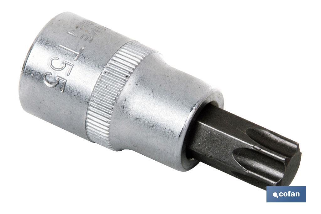LLAVE DE VASO PUNTA TORX 1/4&quot; CON PUNTA T-10