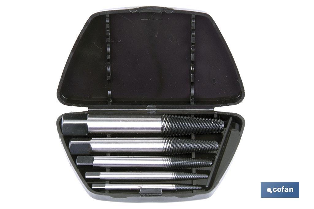 JUEGO DE EXTRACTORES DE TORNILLOS M3-18 (5 pcs)