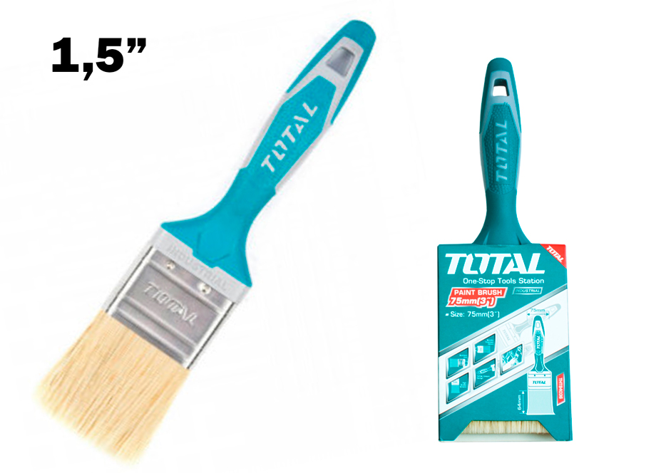 BROCHA - PALETINA TOTAL TOOLS (1.5&quot; - MANGO PLASTICO)