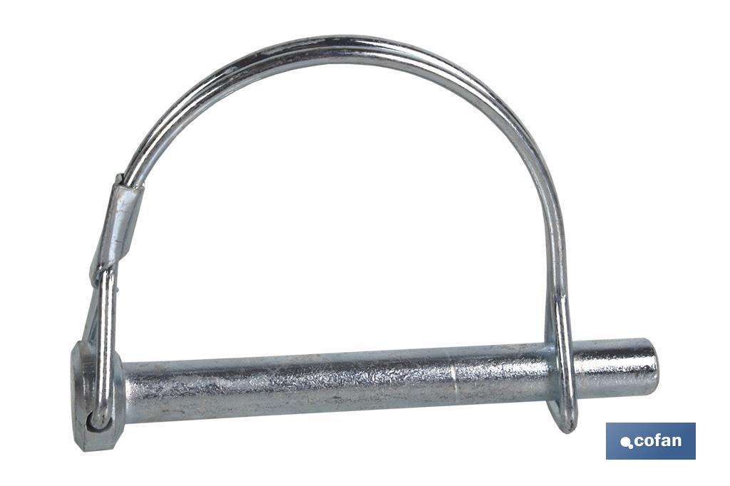 PASADOR SEGURIDAD 8x70 CON MUELLE LATERAL
