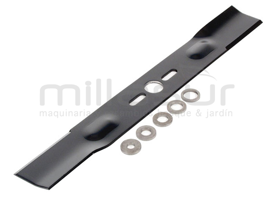 CUCHILLA UNIVERSAL 400MM PLANA CON ARANDELAS REDUCTORAS