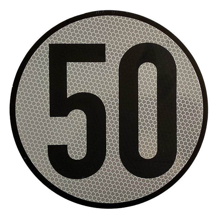 DISCO LIMIT.VELOC.50km Ã˜ 20cm REFL.NIVEL 2 REF. A741M