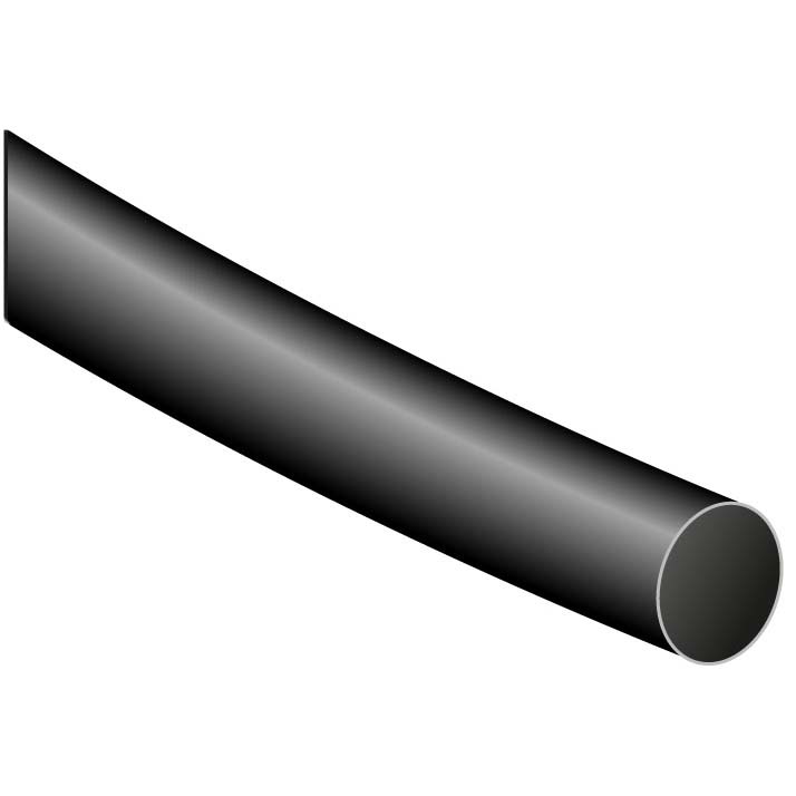 TUBO TERMORETRACTIL 4,8 x 1200mm NEGRO