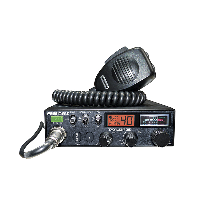 EMISORA CB PRESIDENT TAYLOR IV ASC 12/24V AM/FM