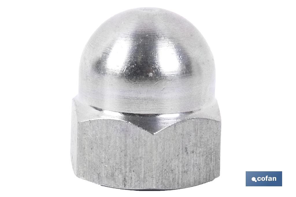 Tuerca ciega INOX- A-2 DIN-1587 M-8