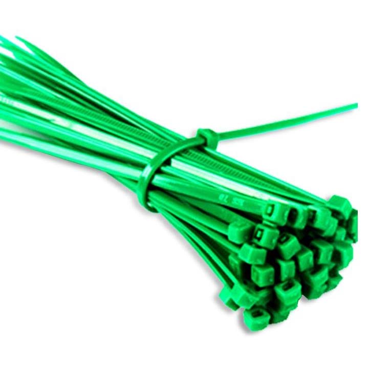 BRIDA NYLON 2,5 x 200 mm. (200Und.) VERDE