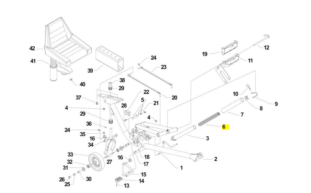 MUELLE TENSOR TUBO CARRITO BCS 58025041