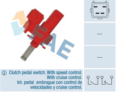 Interruptor pedal embrague FAE 24835