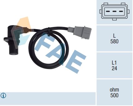 Sensor de cigüeñal FAE 79010