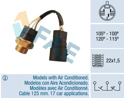 Termocontacto doble ventilador o 2 velocidades FAE 38220