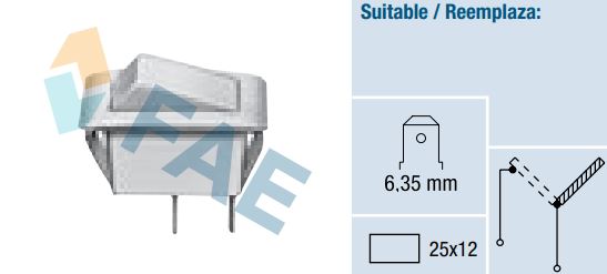 Interruptor universal gris FAE 62950