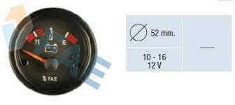 Reloj voltímetro 12V FAE 99500