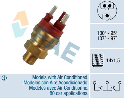Termocontacto doble ventilador o 2 velocidades FAE 38120