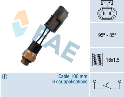 Termocontacto ventilador FAE 37550