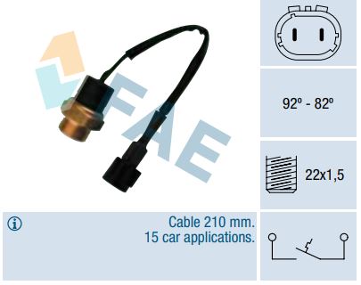 Termocontacto ventilador FAE 37670
