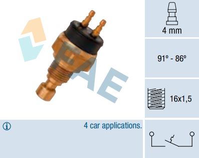 Termocontacto ventilador FAE 37450