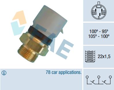 Termocontacto doble ventilador o 2 velocidades FAE 38360