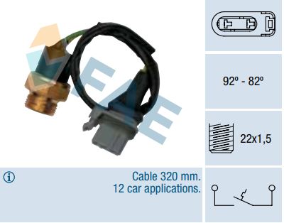Termocontacto ventilador FAE 37510