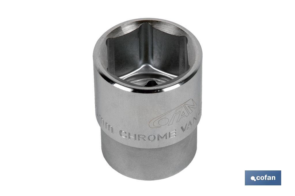 Llave de vaso métrico 3/4&quot; M-36 6 caras hexagonal COFAN