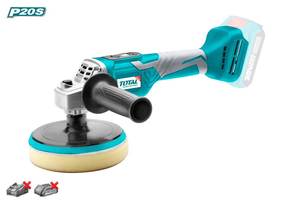 PULIDORA 150MM BATERIA 20V TOTAL P20S (BATERIA Y CARGADOR NO INCLUIDOS)