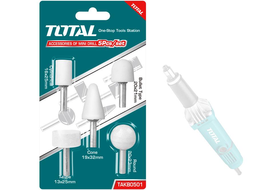 SET PIEDRAS DE DESBASTE PARA MINI AMOLADORA MULTIDRILL (5 PCS)