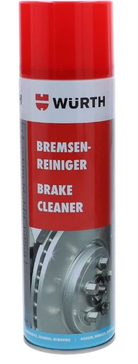 LIMPIADOR DE FRENOS Y PIEZAS WÜRTH SPRAY 500ML