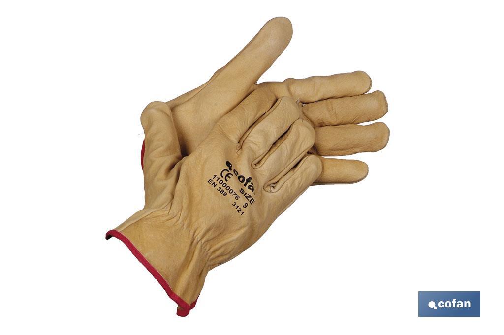 BLISTER GUANTES VACUNO EXTRA RESIST. T-7