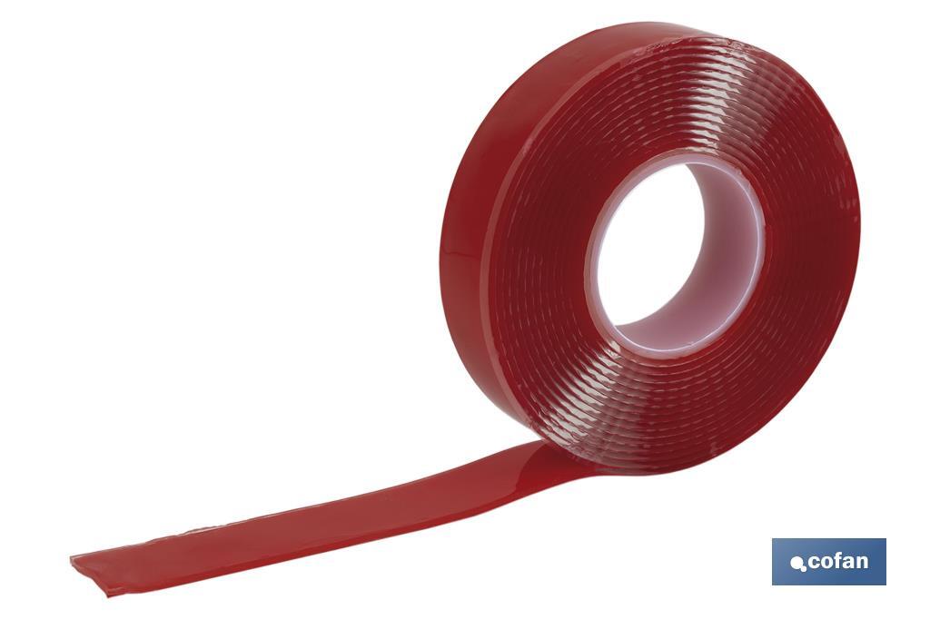 CINTA DE DOBLE CARA EXTRAFUERTE 19mm X 3m