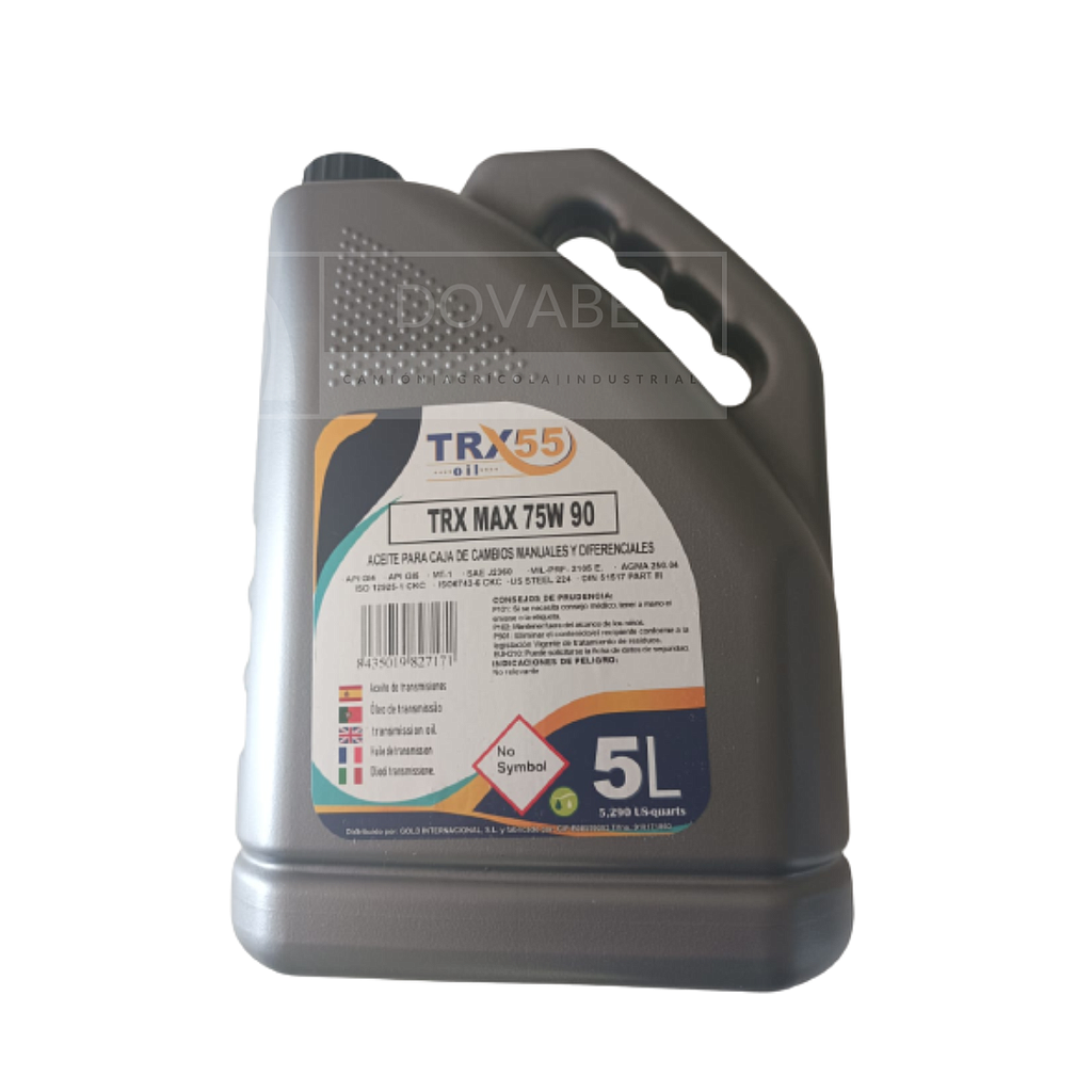 ACEITE PARA CAJA DE CAMBIOS Y DIFERENCIALES TRX55 MAX 75W90