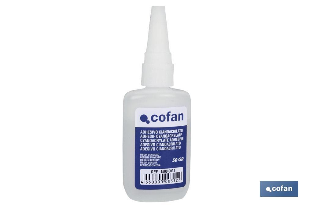 ADHESIVO CIANOACRILATO ALTA DENSIDAD 50 GR.
