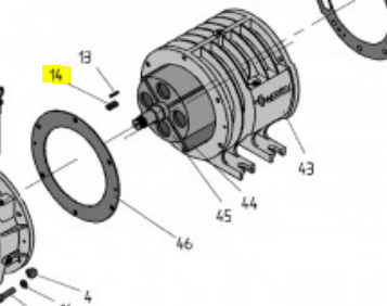 Chaveta depresor Hertell KD-3000 y KD-5000 (N.14)