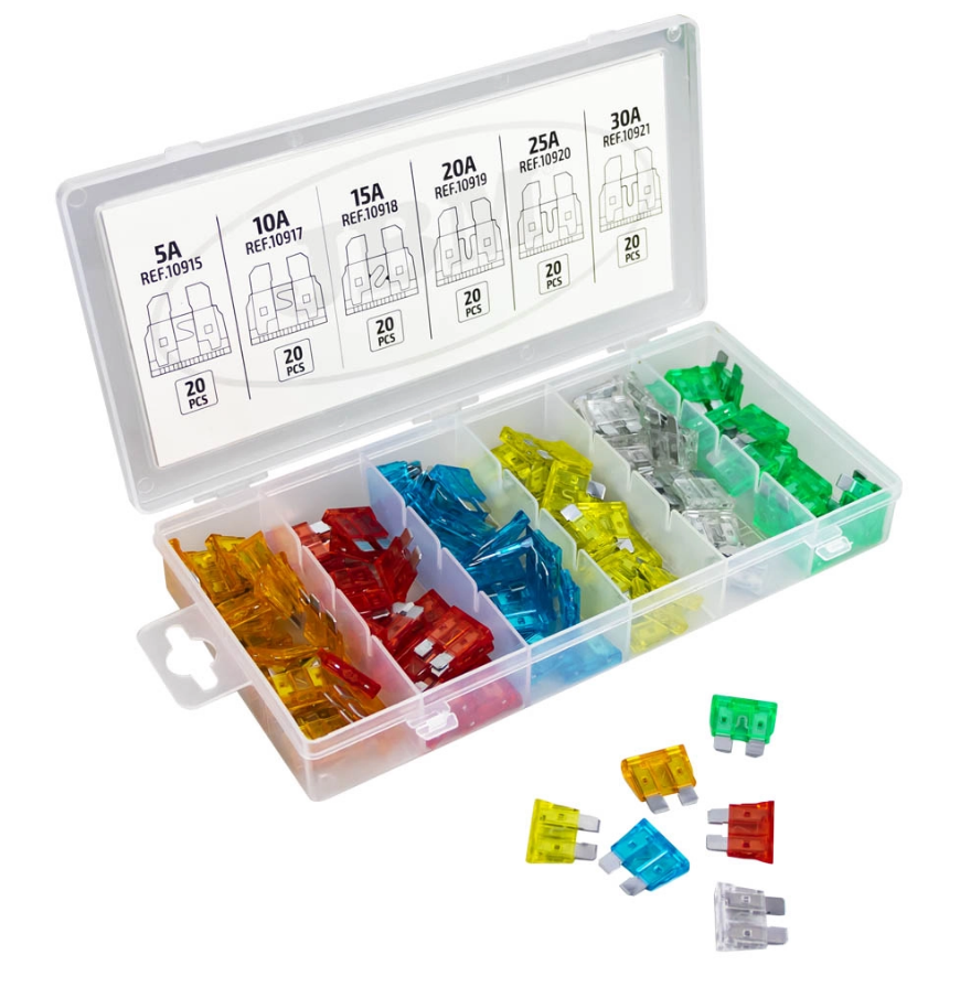 ESTUCHE DE FUSIBLES SURTIDOS 120 Pcs.