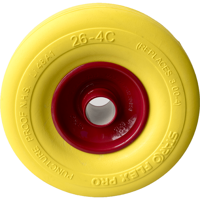 Starco rueda completa con llanta de aluminio 3.00-4 (26-4C) Flex Pro ST31
