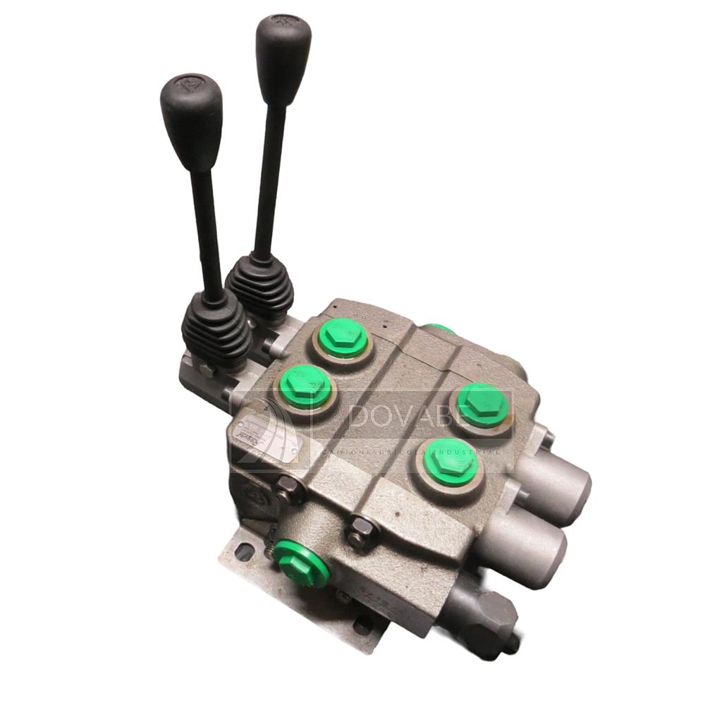Distribuidor Seccional 2 palancas 1/2 G Paso libre Roquet 406N1PA12DD