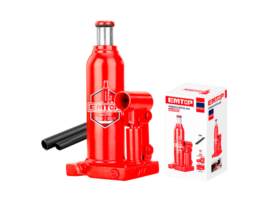GATO HIDRAULICO 6 TON (210mm 410mm) CON VALVULA SEGURIDAD EMTOP