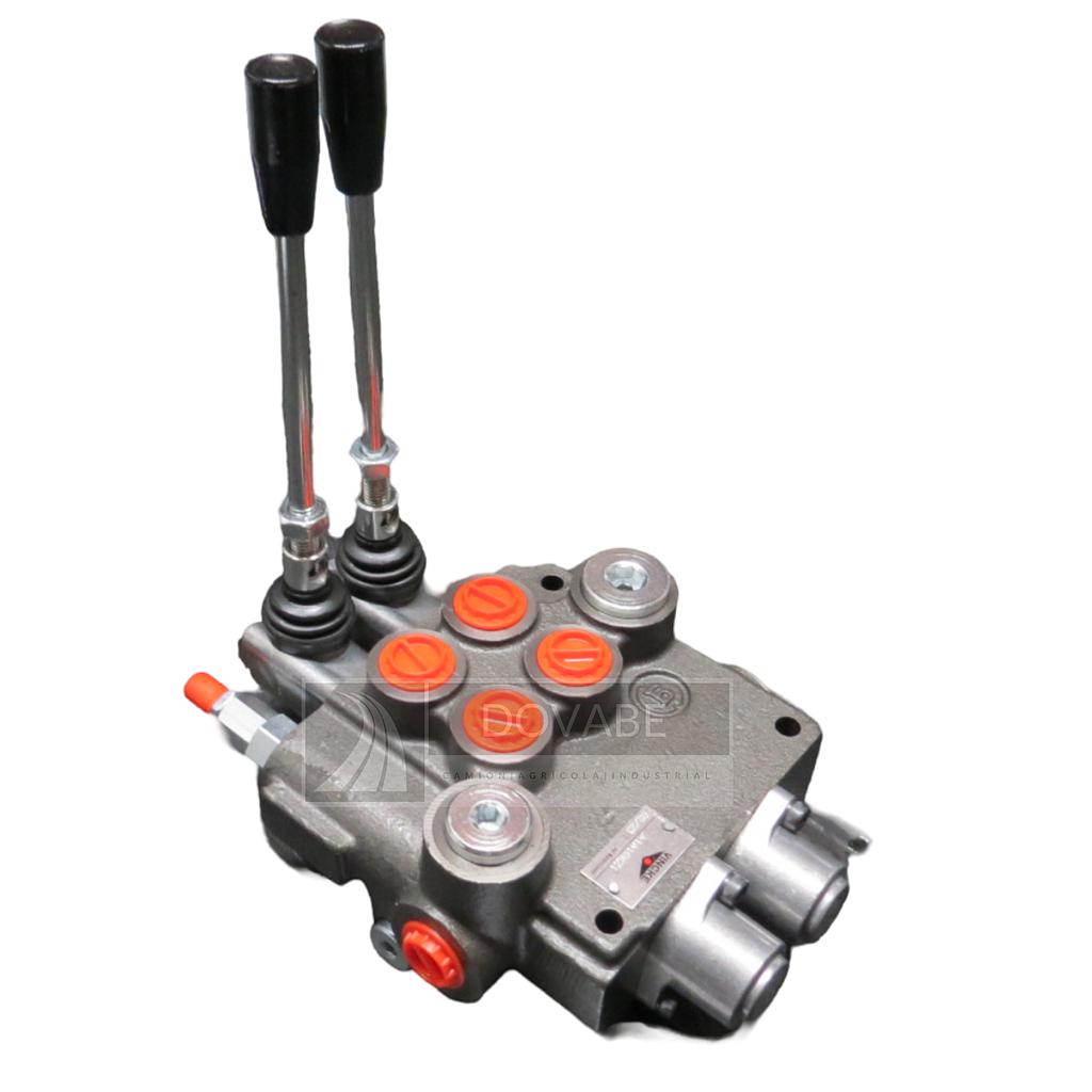 DISTRIBUIDOR MONOBLOC MANUAL VINCKE 2 PALANCAS 1/2 80L/M