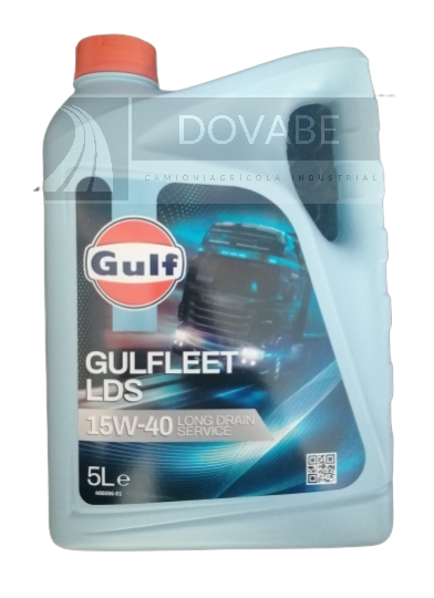 ACEITE DE MOTOR VEHICULO PESADO GULF GULFLEET LDS SAE 15W40 E7 5L.